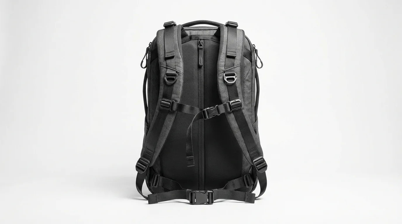 Peak Design Everyday Backpack V3 front view showing MagLatch closure and expansion zippers